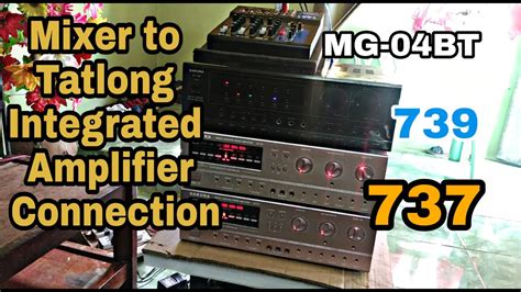 How to Connect mixer to Triple Integrated Amplifier, using Sakura .